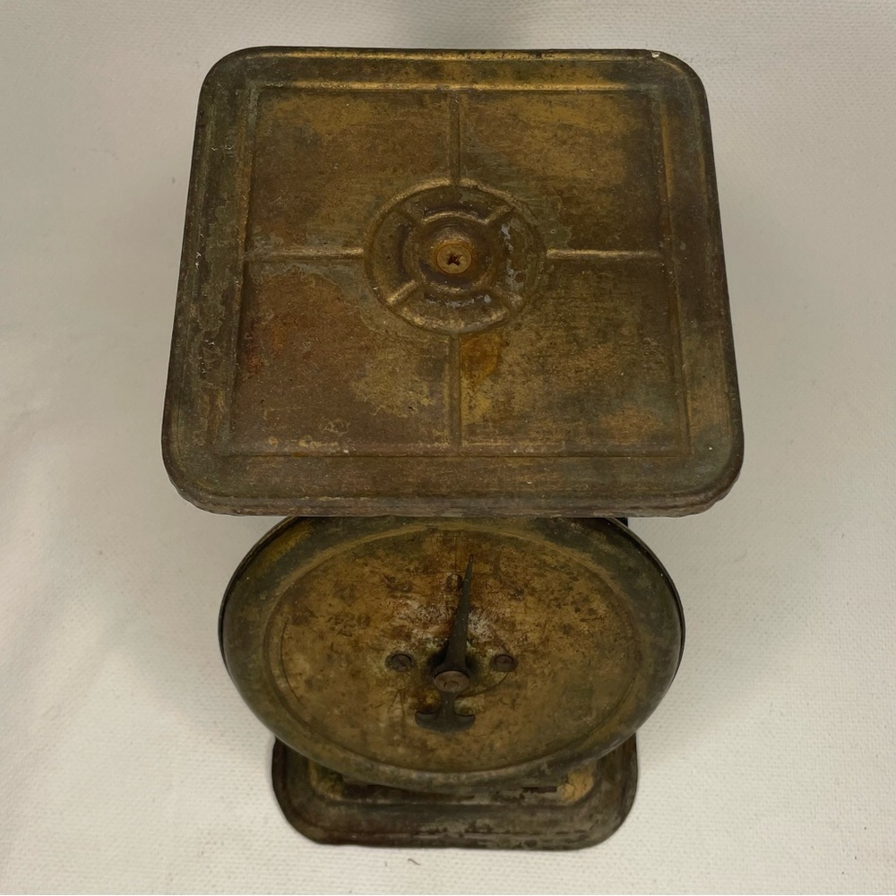 Vintage Scale Columbia Family Scale 24 Pounds Collectible 1900s Decor Rustic - Picture 2 of 11